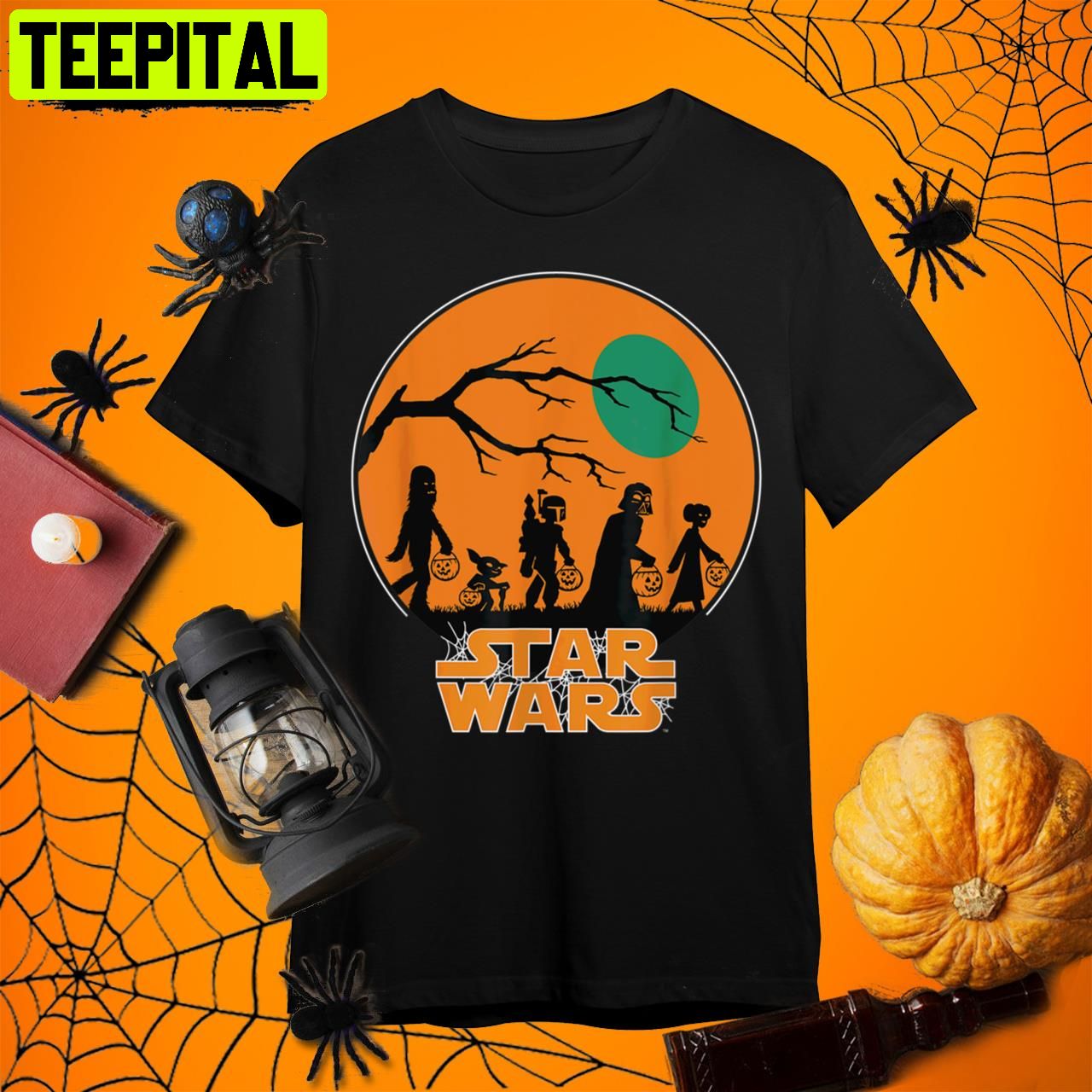 Characters Trick Or Treat Halloween Retro Art Unisex T-Shirt Characters Trick Or Treat Halloween Retro Art Unisex T-Shirt