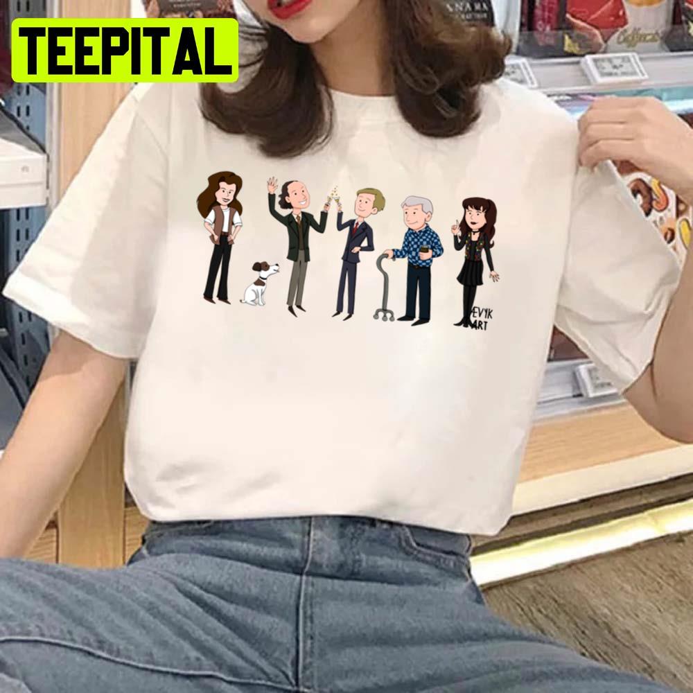 Chibi Characters Frasier Group Retro Sitcom Unisex T-Shirt Chibi Characters Frasier Group Retro Sitcom Unisex T-Shirt