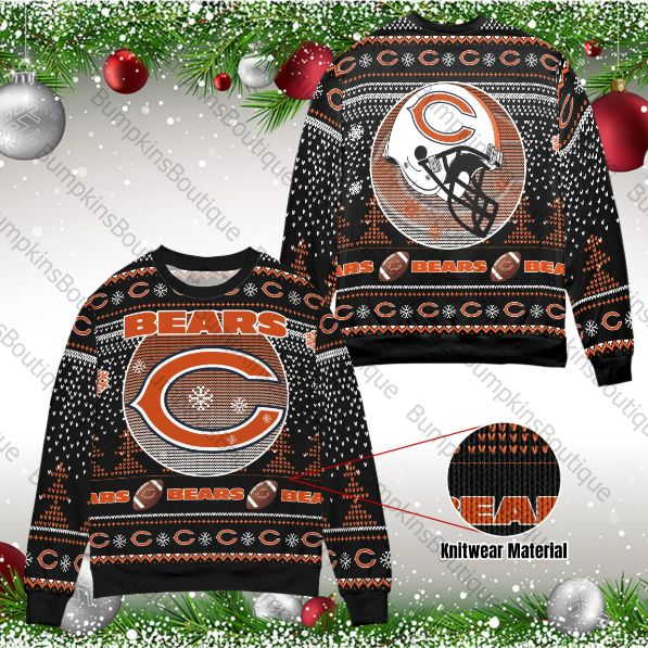 Chicago Bears Unisex Ugly 3D Christmas Sweater Chicago Bears Unisex Ugly 3D Christmas Sweater