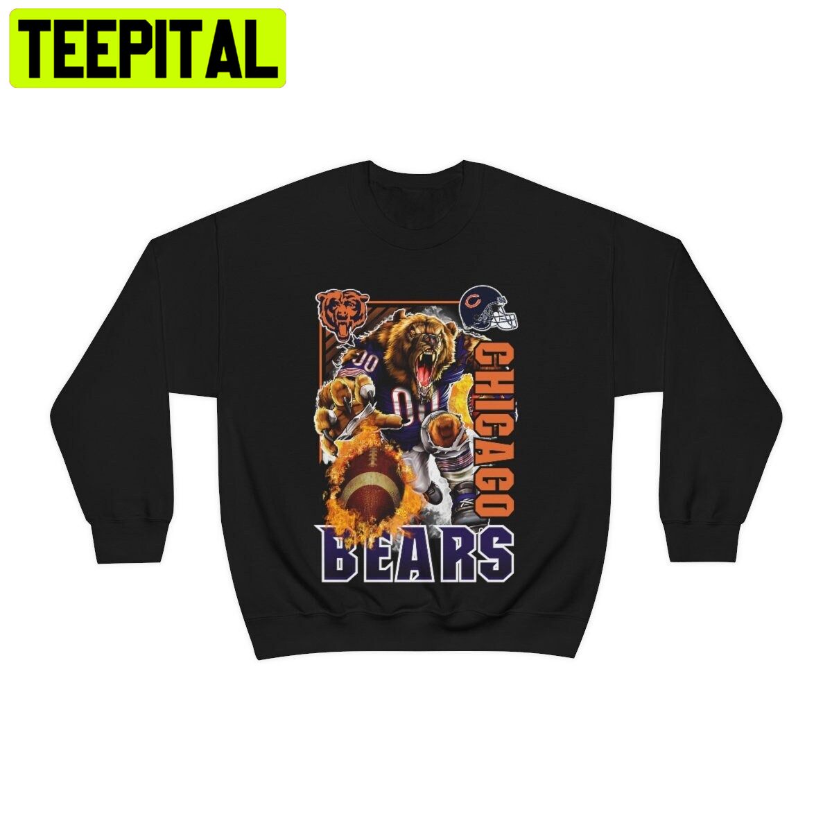 Chicago Bears Vintage Nfl Football Team Sport Trending Unisex Sweatshirt Chicago Bears Vintage Nfl Football Team Sport Trending Unisex Sweatshirt