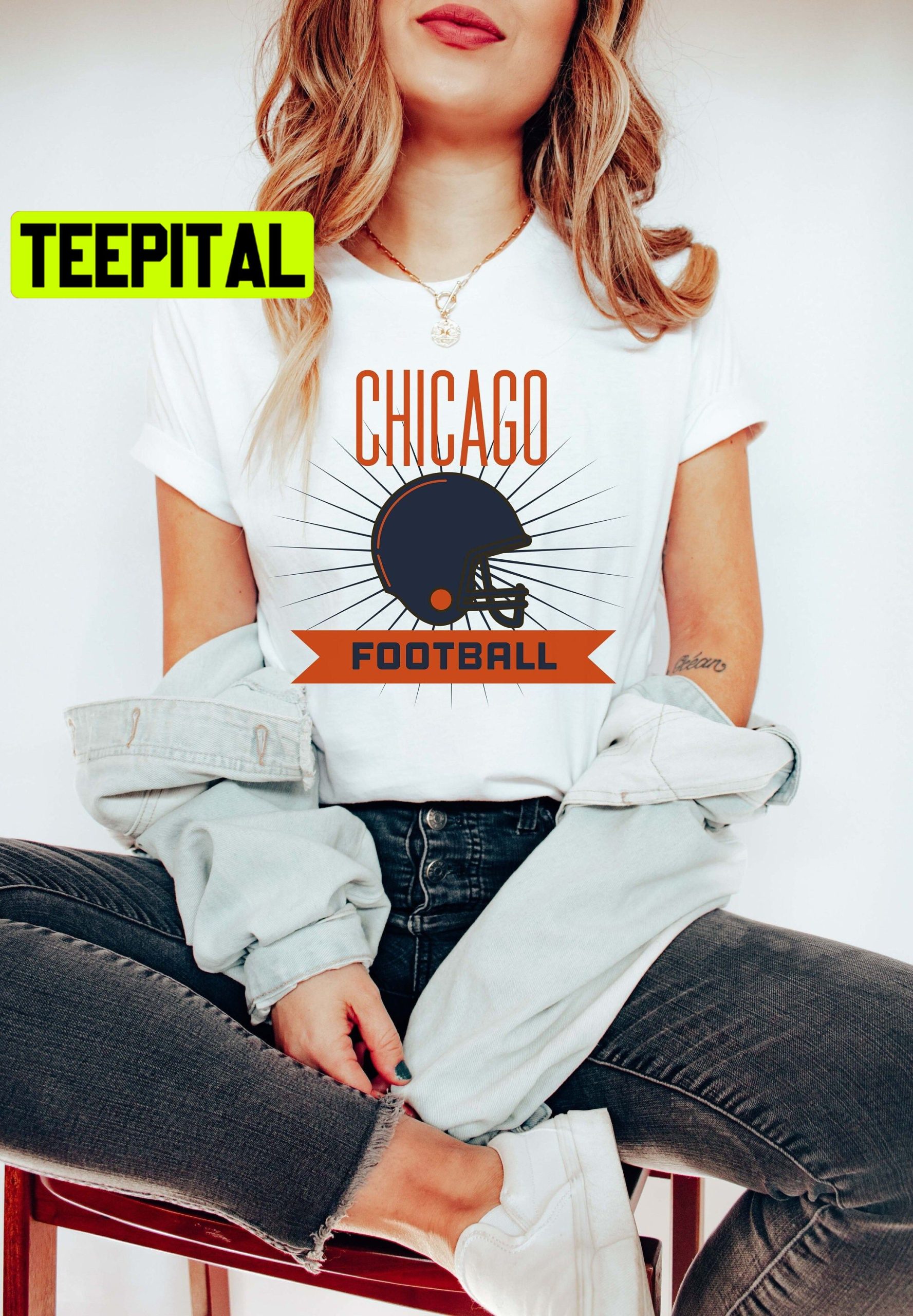 Chicago Football Chicago Retro Football Trending Unisex T-Shirt Chicago Football Chicago Retro Football Trending Unisex T-Shirt