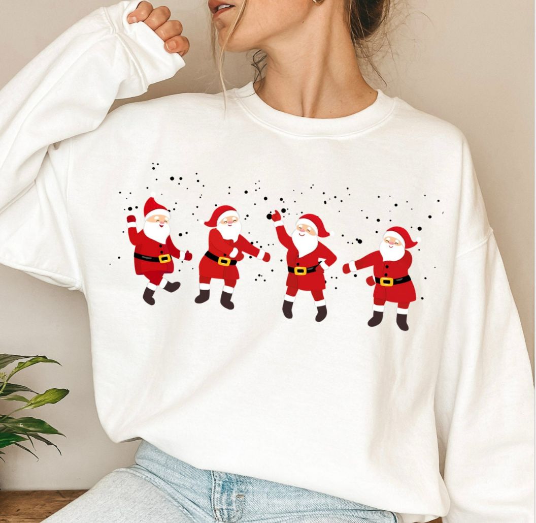 Christmas Dancing Santa Sweatshirt Christmas Dancing Santa Sweatshirt
