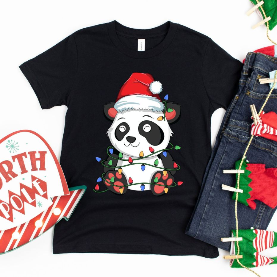 Christmas Panda T-Shirt Christmas Panda T-Shirt
