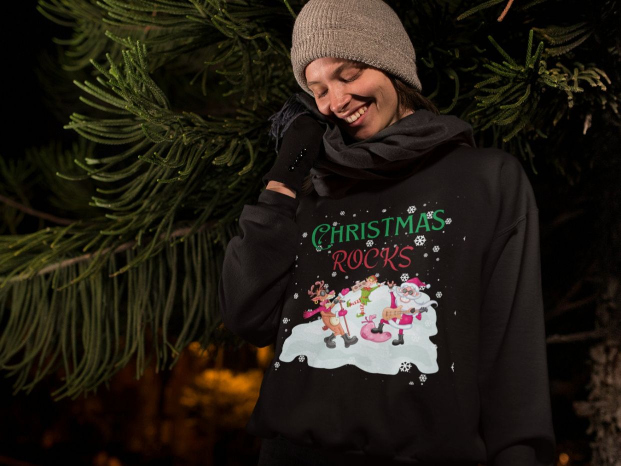 Christmas Rocks Sweatshirt Christmas Rocks Sweatshirt