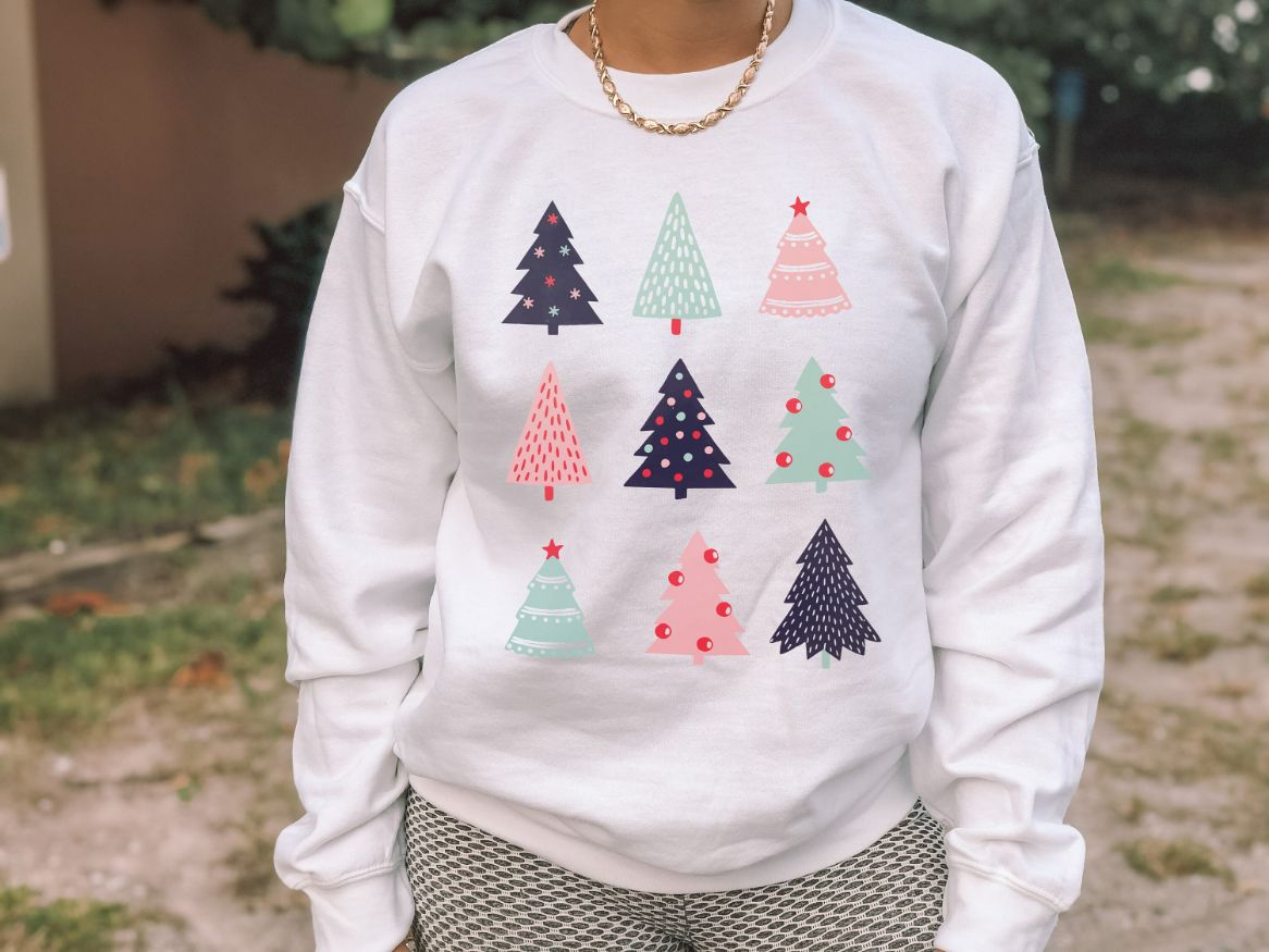 Christmas Trees Sweatshirt Christmas Trees Sweatshirt