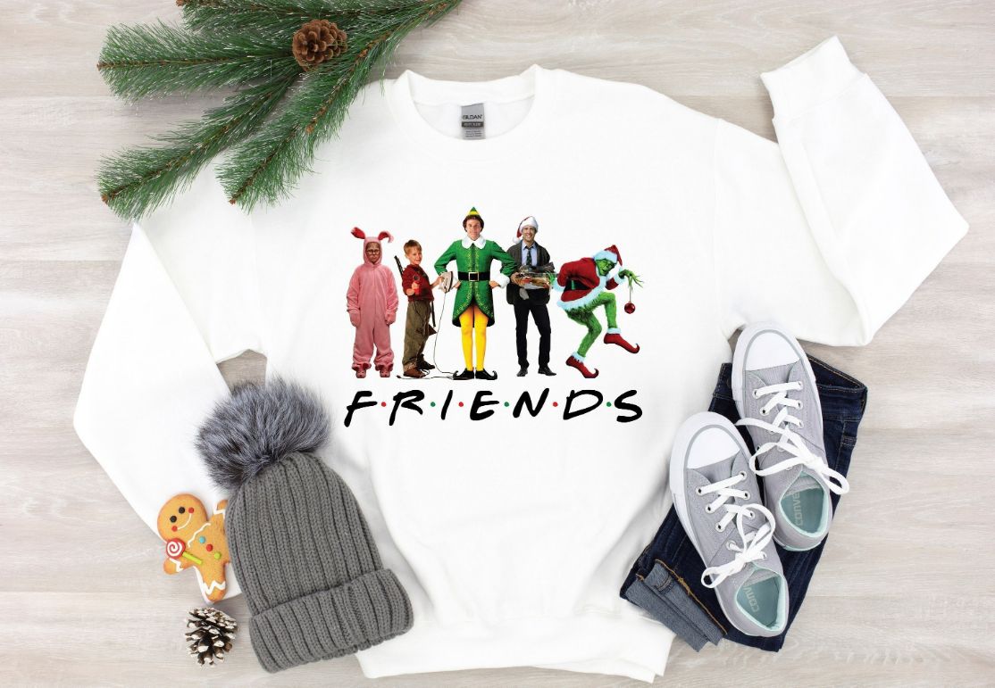 Christmas Ugly Friends Sweatshirt Christmas Ugly Friends Sweatshirt