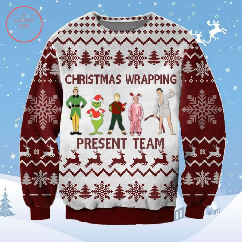 Christmas Wrapping Present Team Ugly Sweater Christmas Wrapping Present Team Ugly Sweater