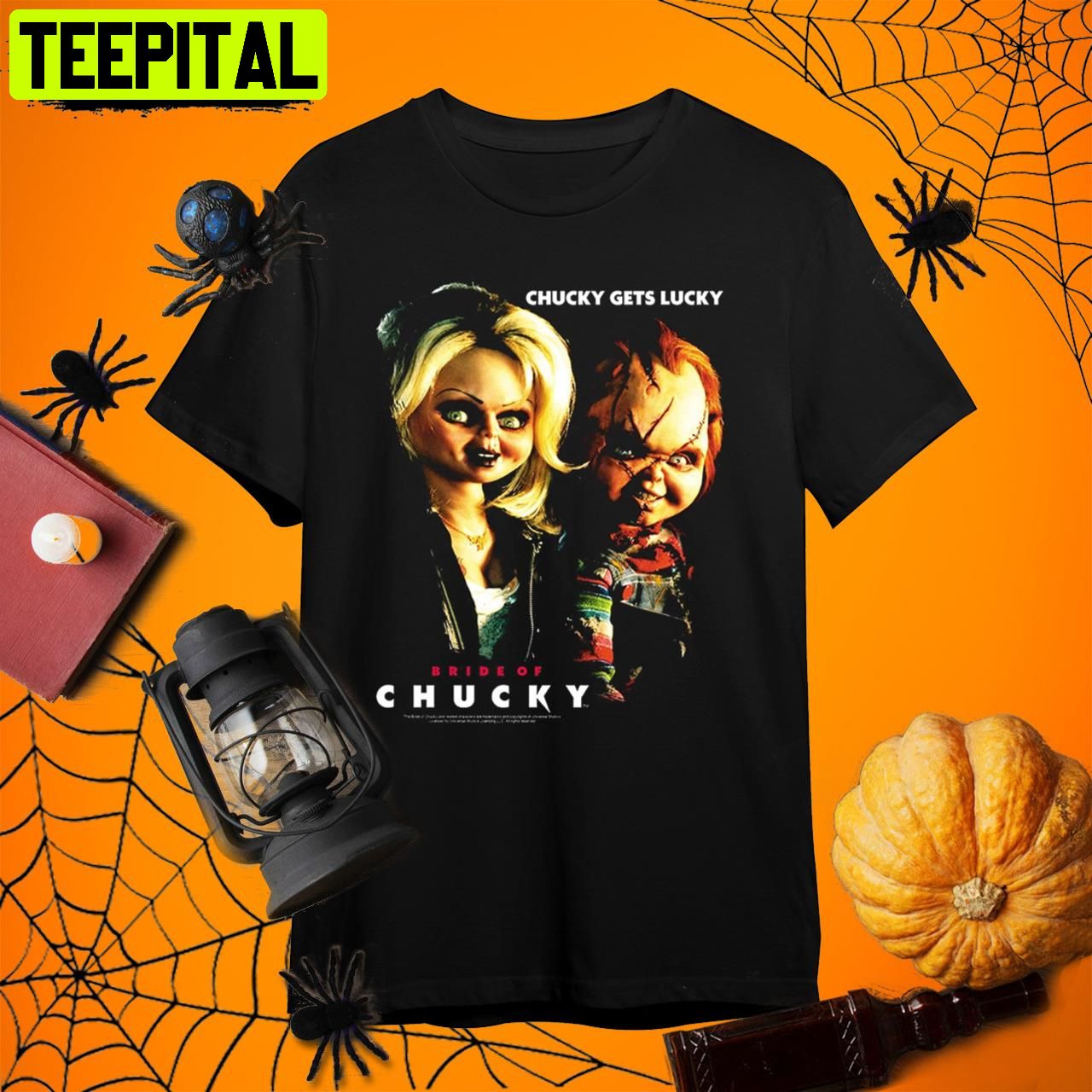 Chucky Gets Lucky Bride Of Chucky Child's Play Retro Art Unisex T-Shirt Chucky Gets Lucky Bride Of Chucky Child's Play Retro Art Unisex T-Shirt