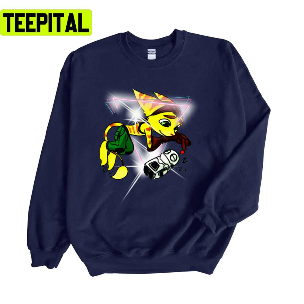 Clank Sleeping Robot Kids Star Unisex Sweatshirt Clank Sleeping Robot Kids Star Unisex Sweatshirt