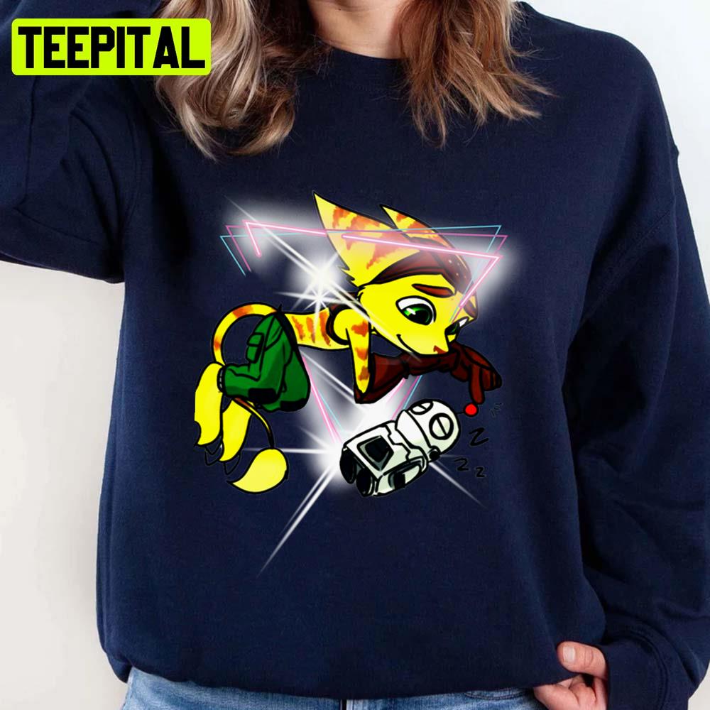 Clank Sleeping Robot Kids Star Unisex Sweatshirt Clank Sleeping Robot Kids Star Unisex Sweatshirt