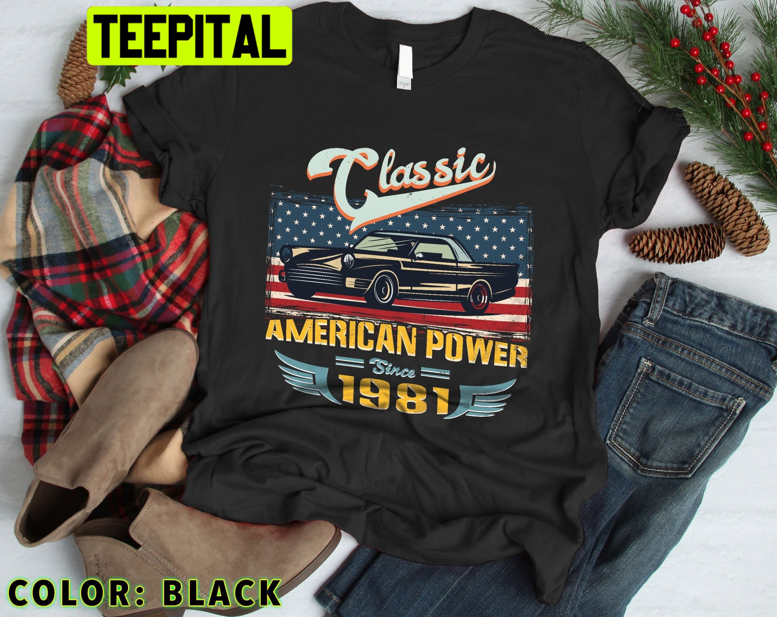 Classic American Power Since 1981 Trending Unisex T-Shirt Classic American Power Since 1981 Trending Unisex T-Shirt