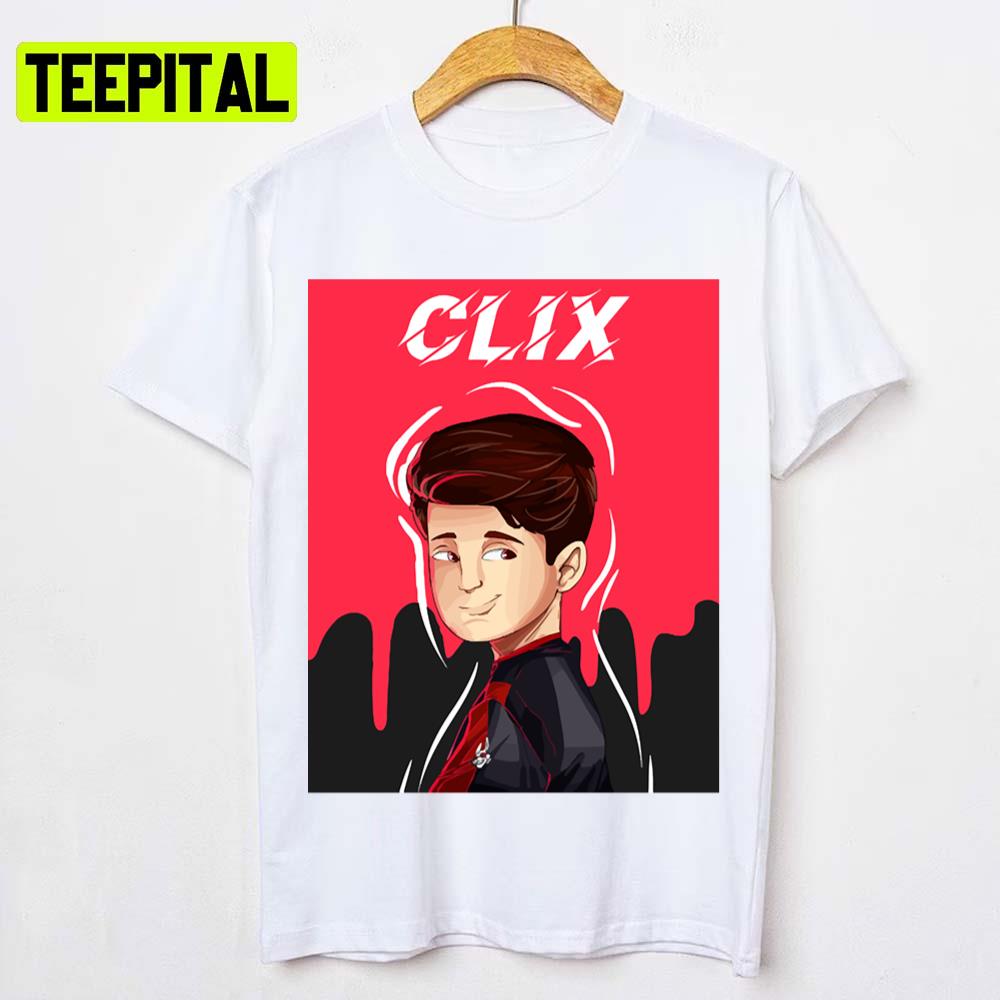 Clix 4 Cute Animated Portrait Unisex T-Shirt Clix 4 Cute Animated Portrait Unisex T-Shirt