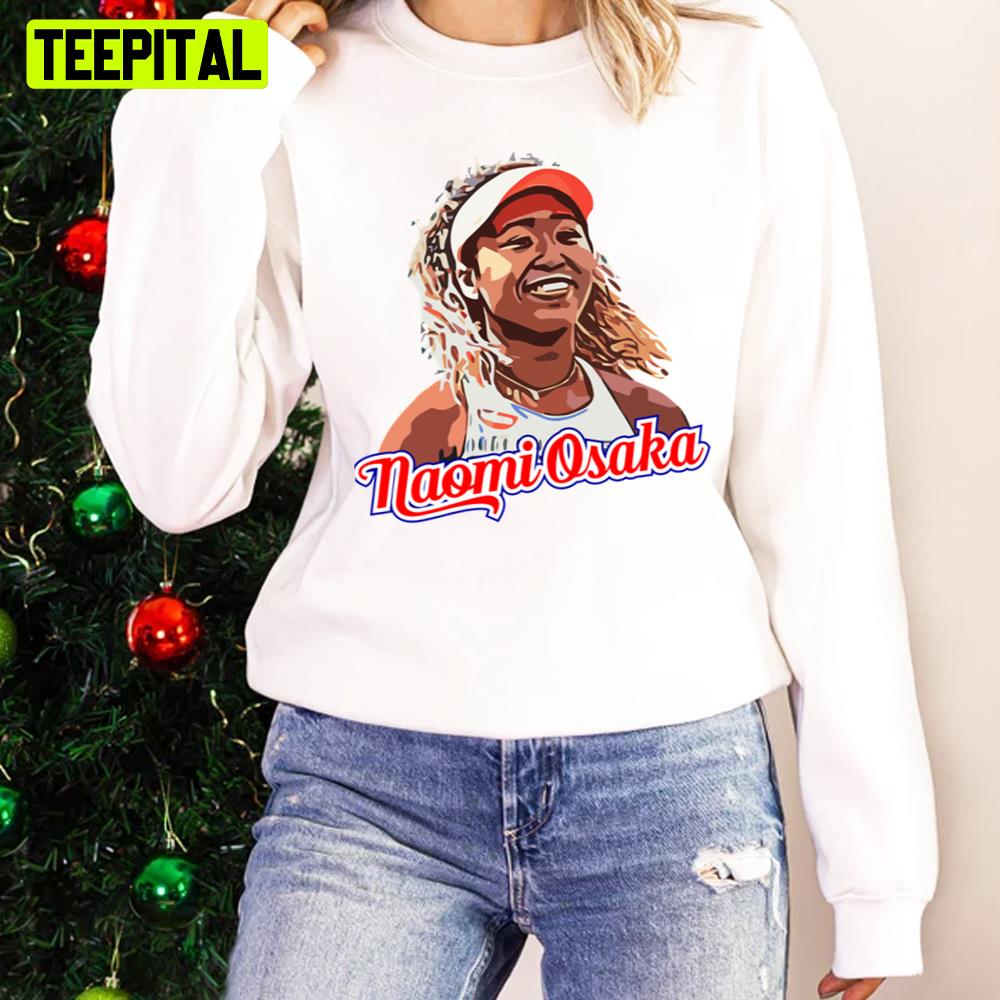Colorful Portrait Tennis Naomi Osaka Unisex Sweatshirt Colorful Portrait Tennis Naomi Osaka Unisex Sweatshirt