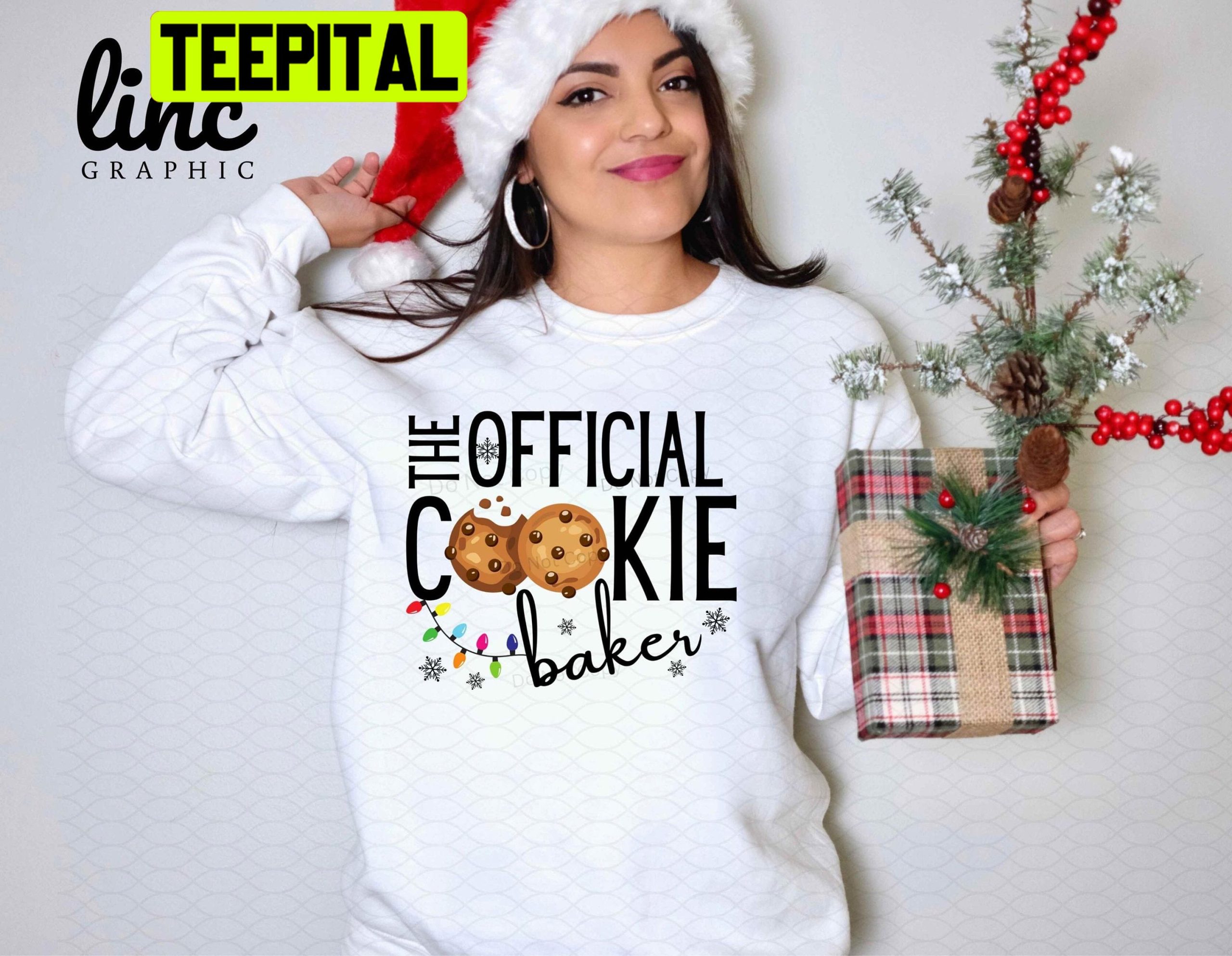 Cookie Baker Christmas Sublimation Design Trending Unisex Sweatshirt Cookie Baker Christmas Sublimation Design Trending Unisex Sweatshirt