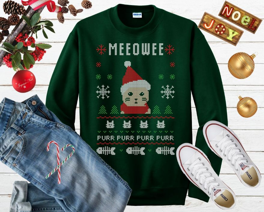 Cute Cat Ugly Christmas Sweater Cute Cat Ugly Christmas Sweater
