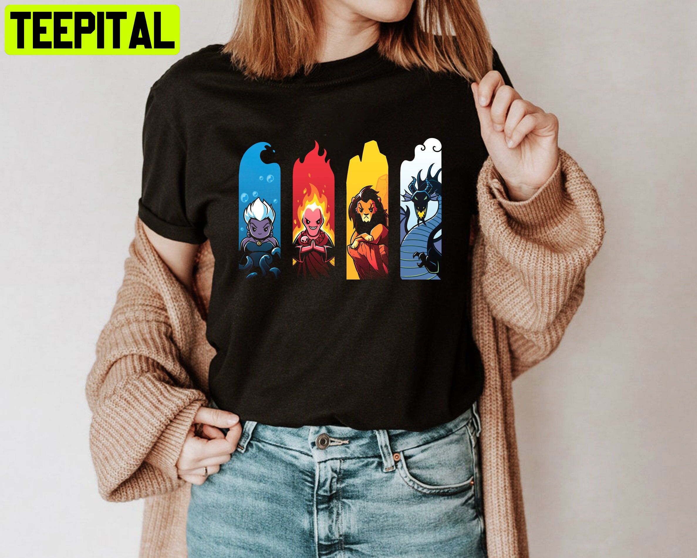 Cute Villains Villain Villain Disney Unisesx T-Shirt Cute Villains Villain Villain Disney Unisesx T-Shirt