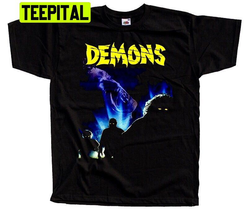 Demons Horror Poster Halloween Trending Unisex T-Shirt Demons Horror Poster Halloween Trending Unisex T-Shirt