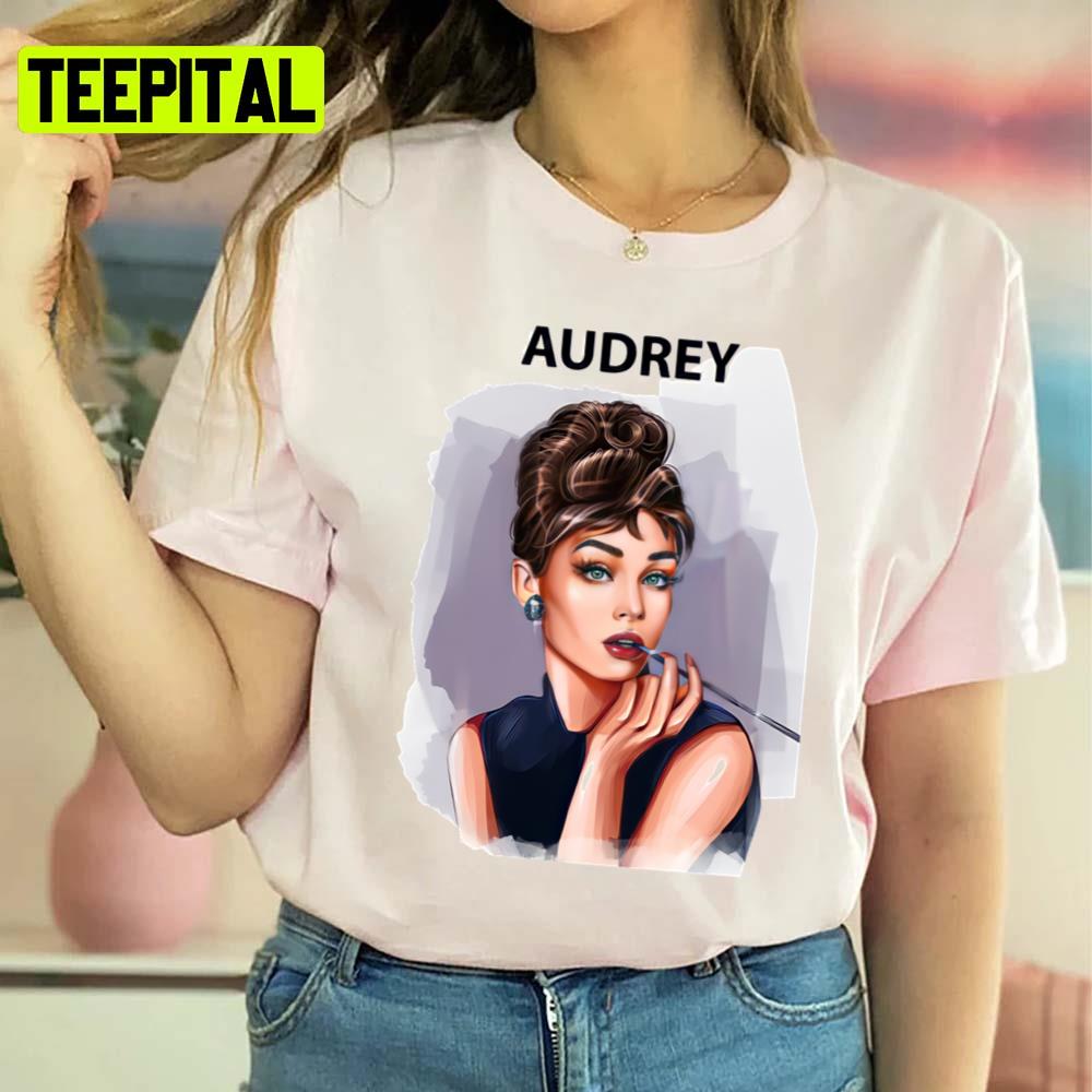 Digital Art Audrey Hepburn Actress Unisex Sweatshirt Digital Art Audrey Hepburn Actress Unisex Sweatshirt