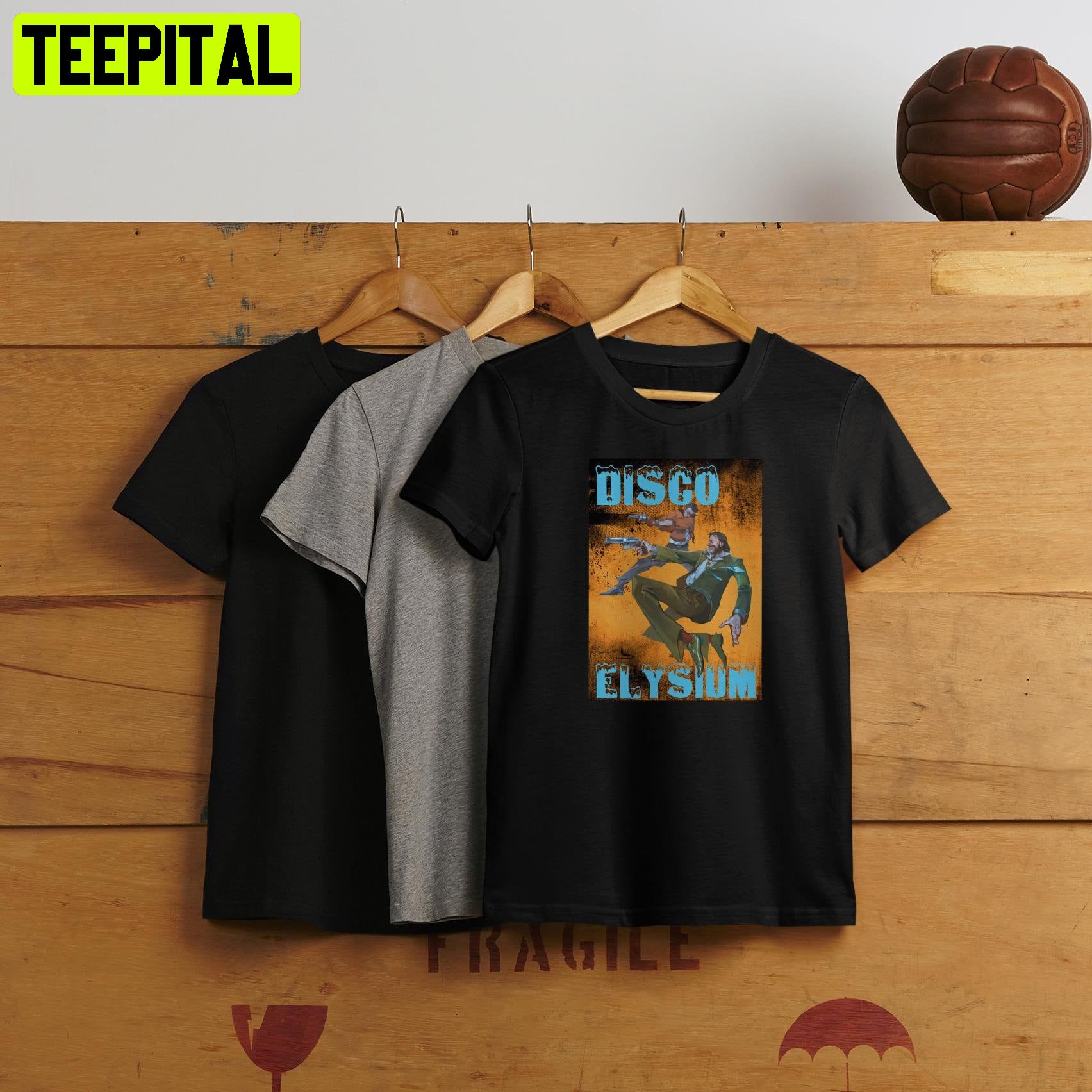 Disco Elysium Harry Dubois And Kim Kitsuragi Disco Unisex T-Shirt Disco Elysium Harry Dubois And Kim Kitsuragi Disco Unisex T-Shirt