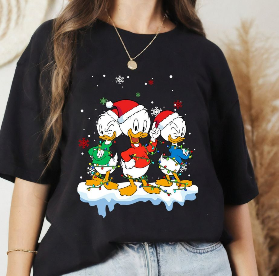 Disney Ducktales Huey Dewey and Louie Christmas Lights Shirt Disney Ducktales Huey Dewey and Louie Christmas Lights Shirt