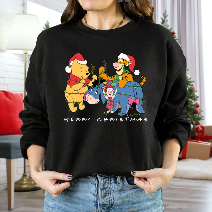 Disney Santa Winnie The Pooh Merry Christmas Sweatshirt Disney Santa Winnie The Pooh Merry Christmas Sweatshirt