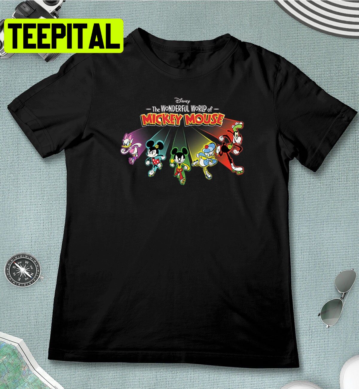 Disney The Wonderful World Of Mickey Mouse Roller Skating Disney Trending Unisex T-Shirt Disney The Wonderful World Of Mickey Mouse Roller Skating Disney Trending Unisex T-Shirt