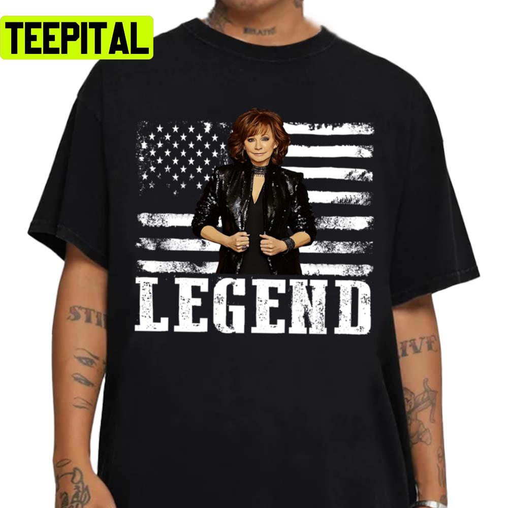 Distressed American Flag Music Legend Reba Mcentire Unisex Sweatshirt Distressed American Flag Music Legend Reba Mcentire Unisex Sweatshirt