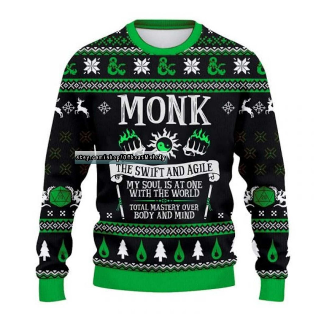 DnD Classes Collection Christmas Sweater DnD Classes Collection Christmas Sweater