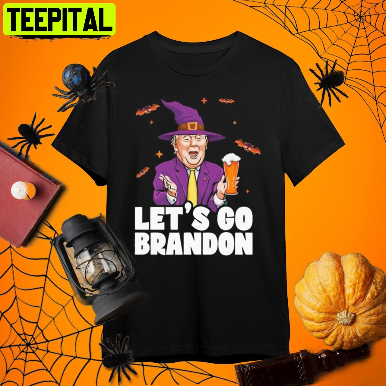 Donald Trump Halloween Witch Donald Trump Drink Beer Lets Go Brandon Retro Art Unisex T-Shirt Donald Trump Halloween Witch Donald Trump Drink Beer Lets Go Brandon Retro Art Unisex T-Shirt