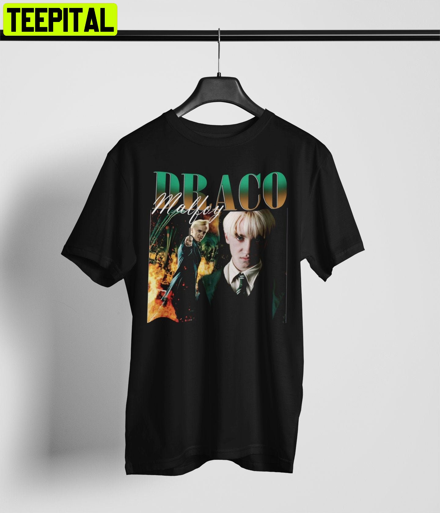 Draco Malfoy Vintage Inspired 90s Rap Unisex T-Shirt Draco Malfoy Vintage Inspired 90s Rap Unisex T-Shirt