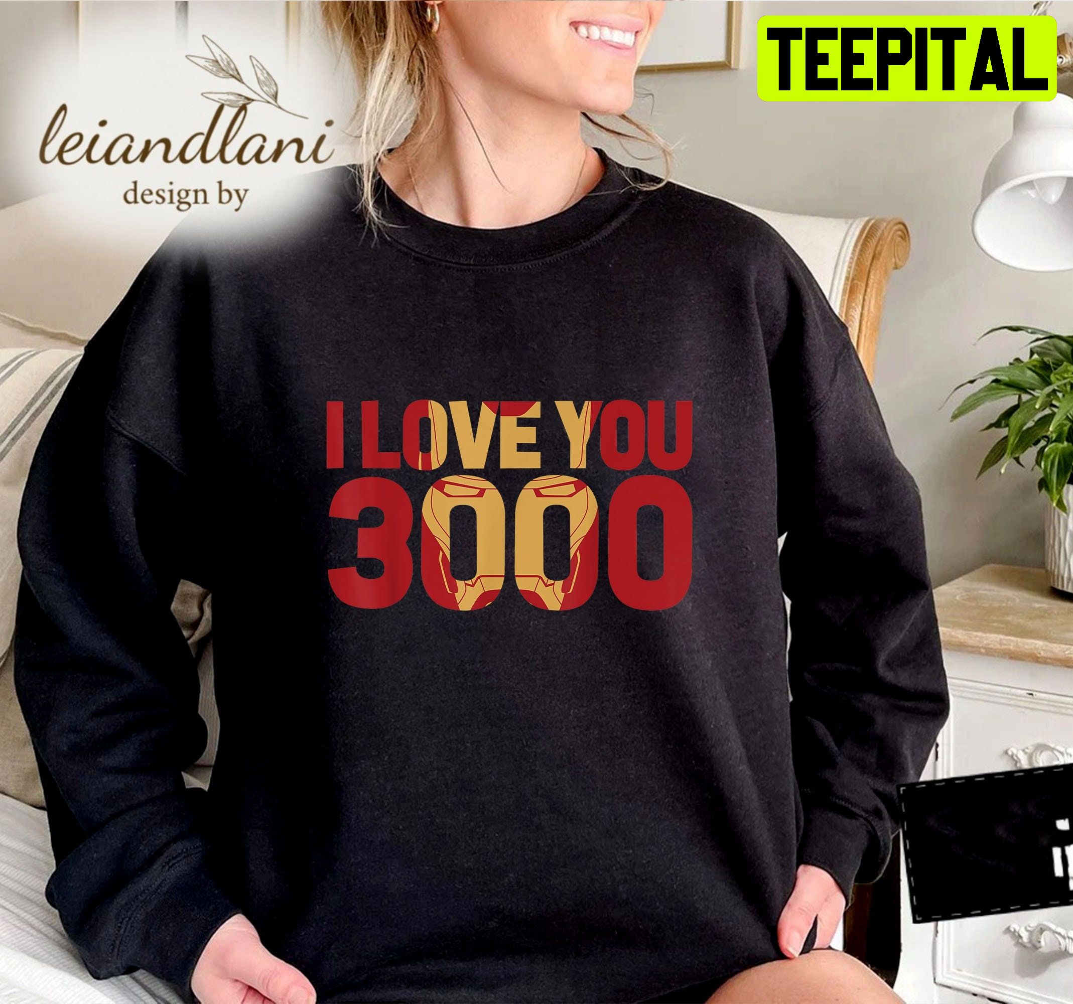 Endgame Iron Man I Love You 3000 Text Fill Avenge Marvel Sweatshirt Endgame Iron Man I Love You 3000 Text Fill Avenge Marvel Sweatshirt