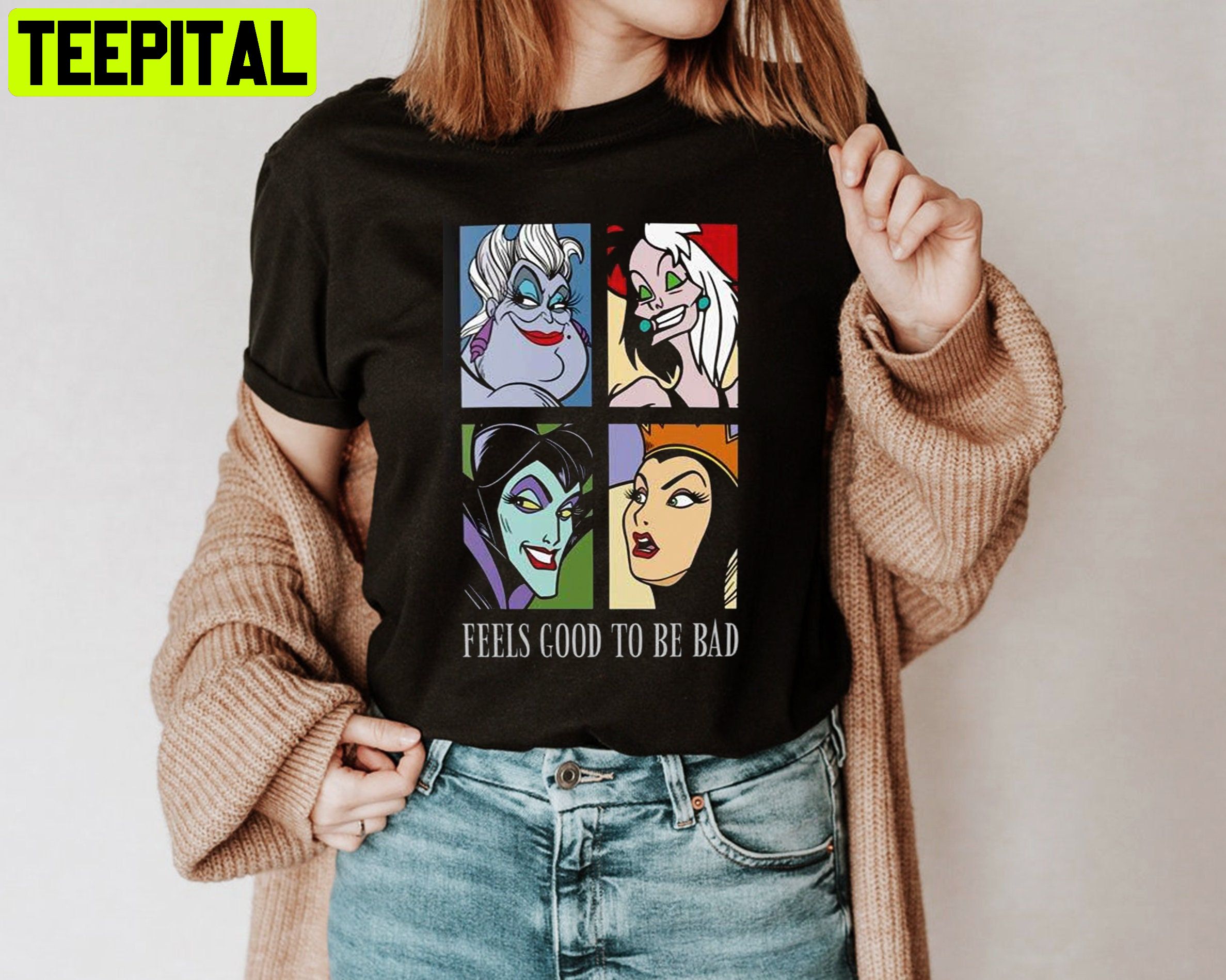Feel Good To Be Bad Witch Witch Villain Disney Unisesx T-Shirt Feel Good To Be Bad Witch Witch Villain Disney Unisesx T-Shirt