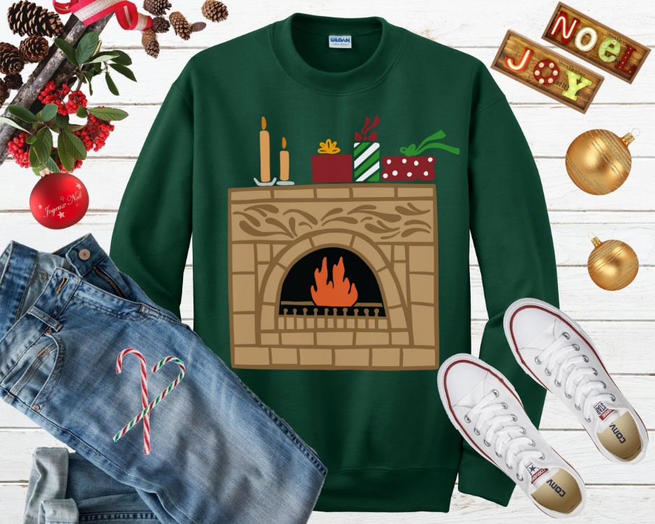 Fireplace Ugly Christmas Sweater Fireplace Ugly Christmas Sweater