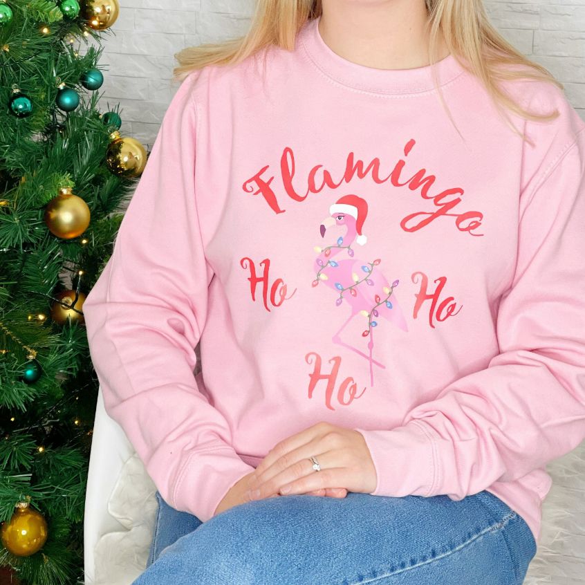 Flamingo Christmas Sweatshirt Flamingo Christmas Sweatshirt