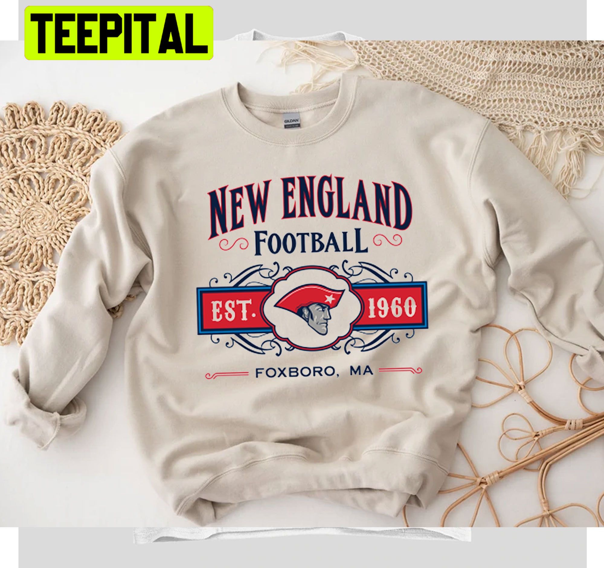 Football Vintage New England Patriots Est 1960 Unisex Sweatshirt Football Vintage New England Patriots Est 1960 Unisex Sweatshirt