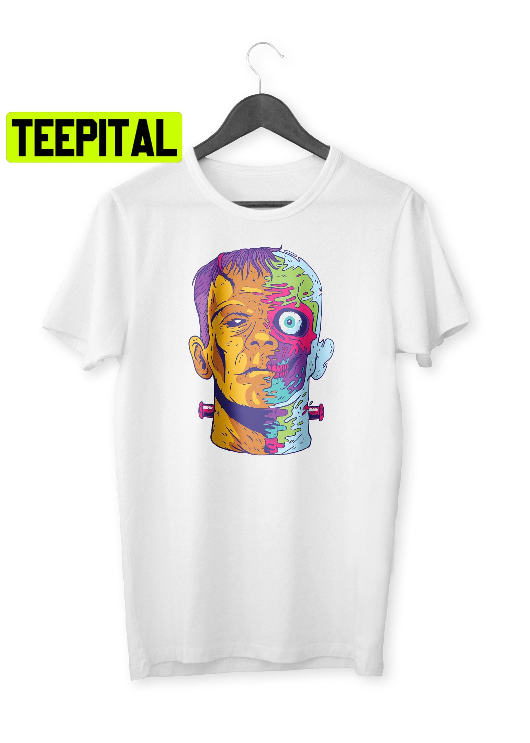 Frankenstein Organic Pop Art Happy Halloween Trending Unisex Shirt Frankenstein Organic Pop Art Happy Halloween Trending Unisex Shirt