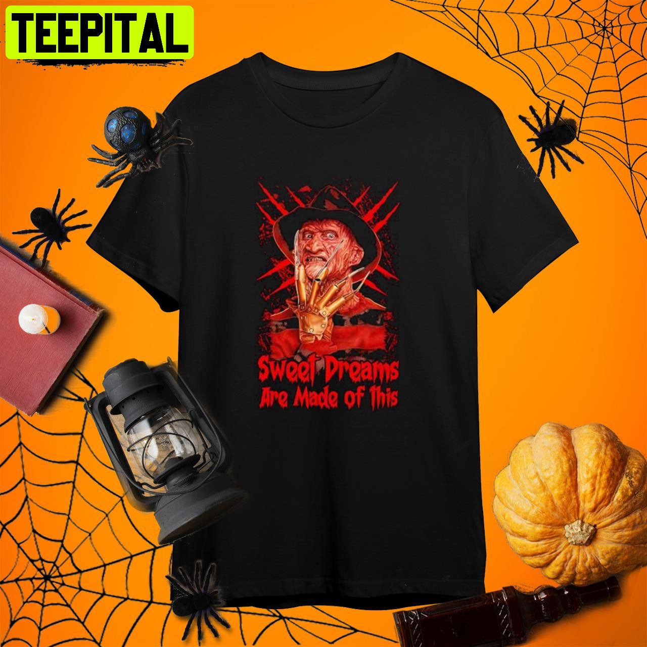 Freddy Krueger Sweet Dreams Are Made Of This Halloween Retro Art Unisex T-Shirt Freddy Krueger Sweet Dreams Are Made Of This Halloween Retro Art Unisex T-Shirt