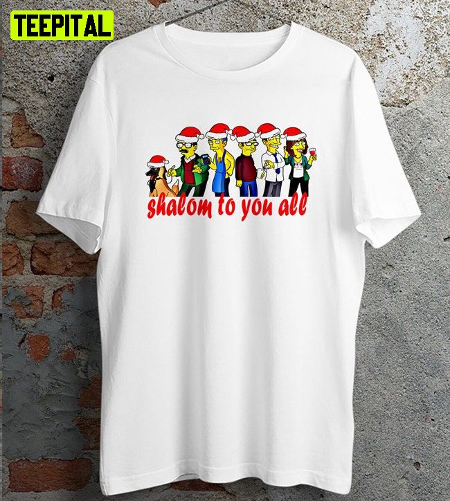 Friday Night Dinner Christmas Simpsons Xmas Shalom Jackie Jim Bell Retro Design T-Shirt Friday Night Dinner Christmas Simpsons Xmas Shalom Jackie Jim Bell Retro Design T-Shirt