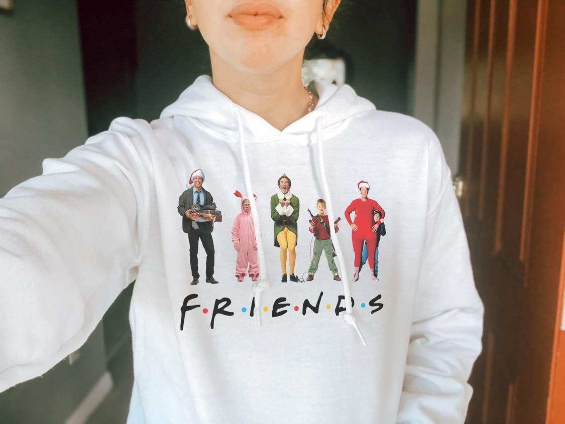 Friends Christmas Movies Hoodie Friends Christmas Movies Hoodie
