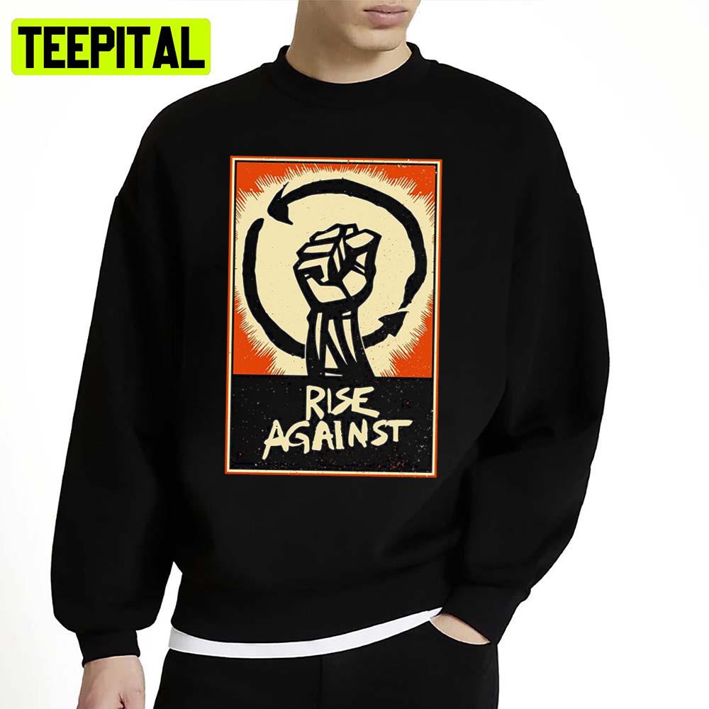 Full Rises Here We Are Rise Against Unisex Sweatshirt Full Rises Here We Are Rise Against Unisex Sweatshirt