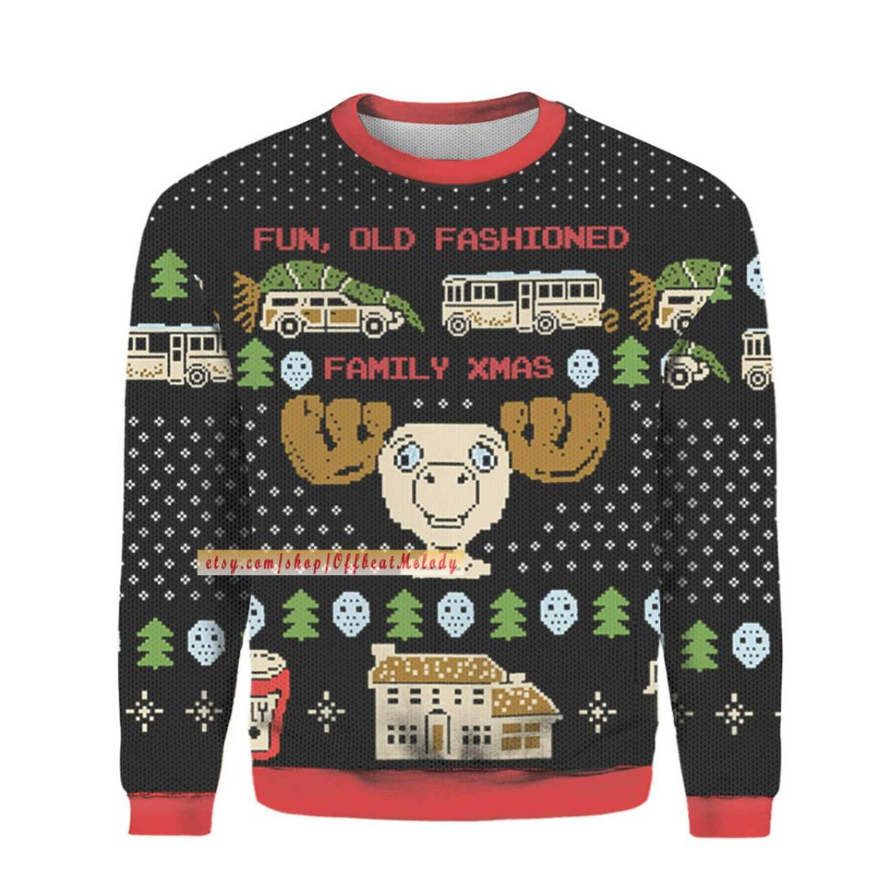 Fun Old Fashioned Family Christmas Ugly Sweater Fun Old Fashioned Family Christmas Ugly Sweater