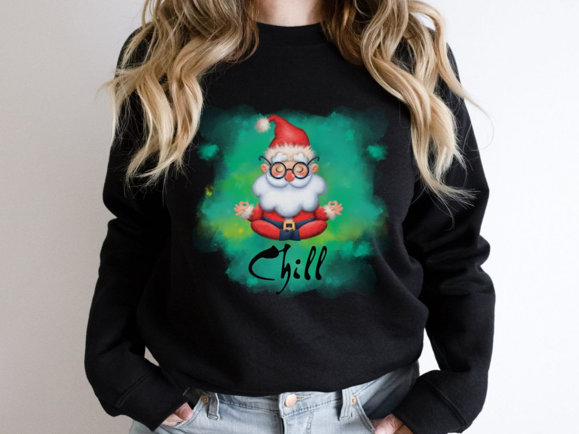 Funny Santa Good Vibes Only Xmas Sweatshirt Funny Santa Good Vibes Only Xmas Sweatshirt