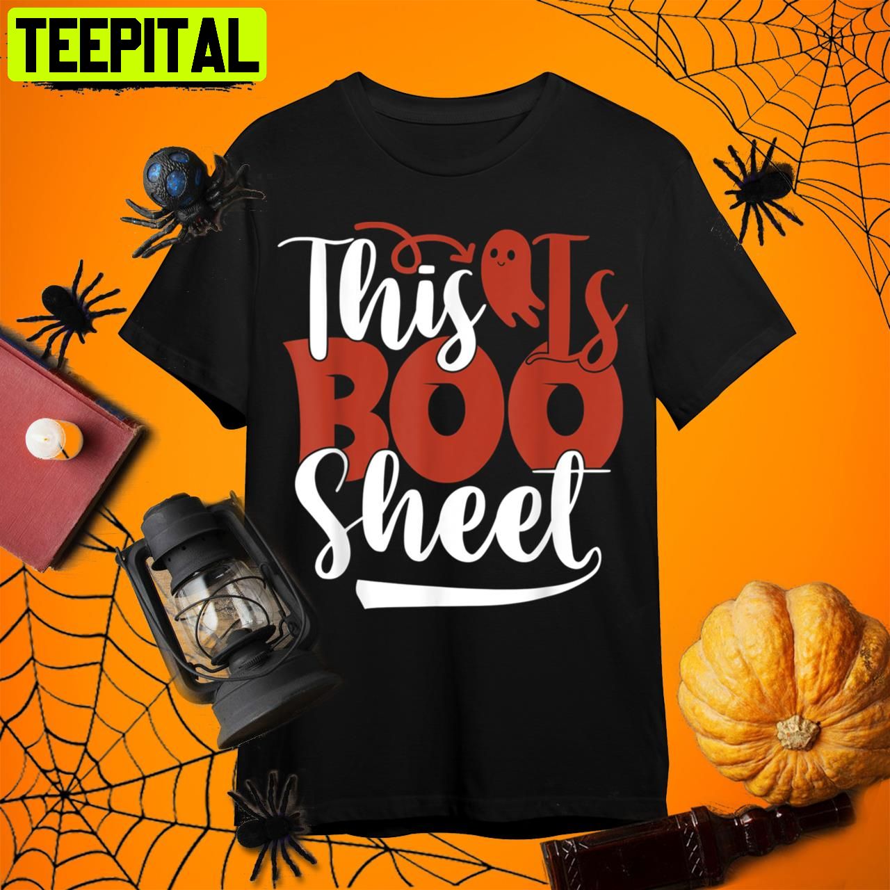Funny This Is Boo Sheet Ghost Halloween Costume Retro Art Unisex T-Shirt Funny This Is Boo Sheet Ghost Halloween Costume Retro Art Unisex T-Shirt