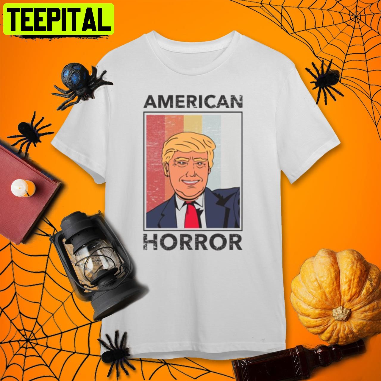 Funny Trump Halloween Edition Vote For Dems Light Retro Art Unisex T-Shirt Funny Trump Halloween Edition Vote For Dems Light Retro Art Unisex T-Shirt