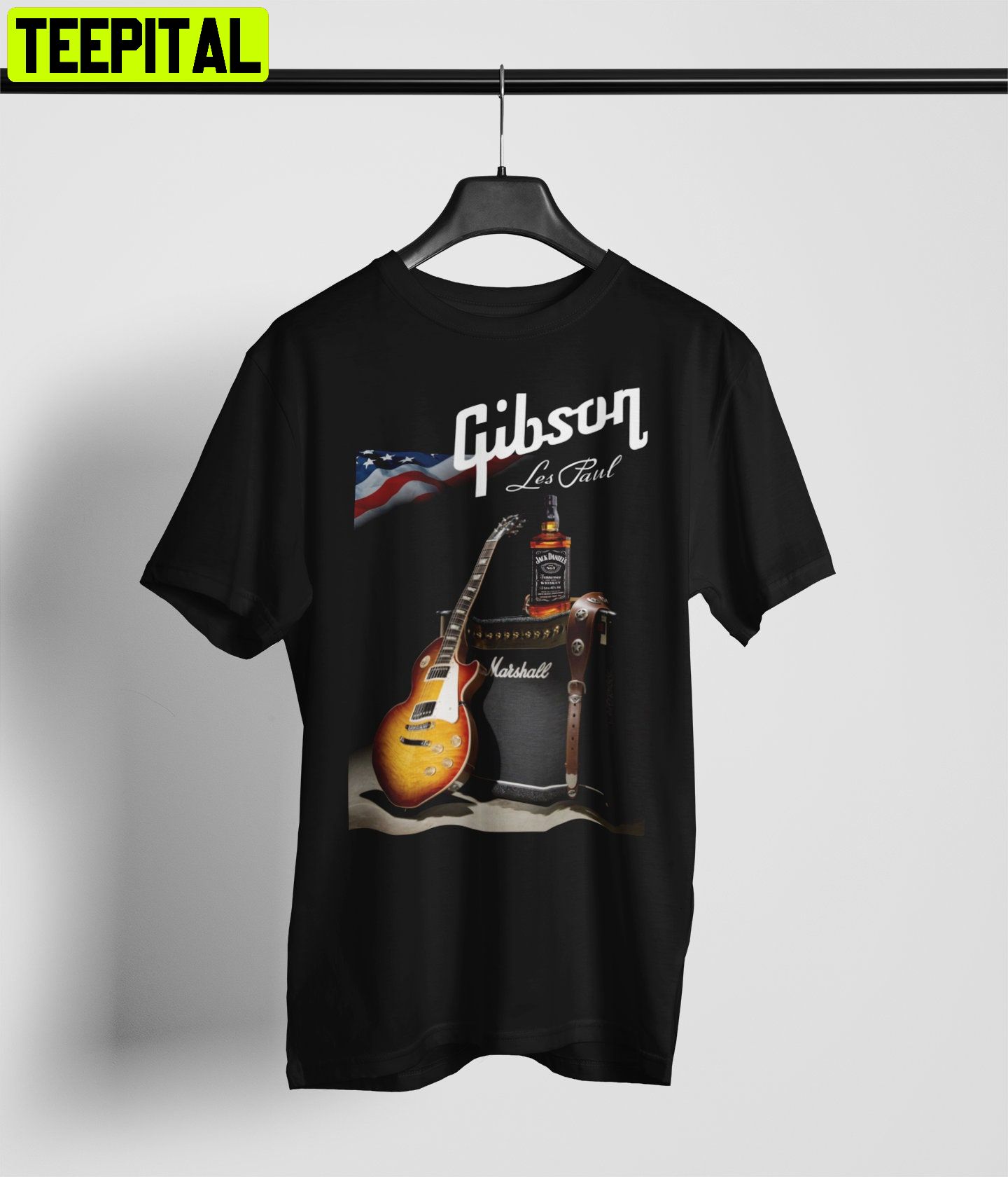 Gibson Les Paul&marshall Amplification Vintage Inspired 90s Rap Unisex T-Shirt Gibson Les Paul&marshall Amplification Vintage Inspired 90s Rap Unisex T-Shirt