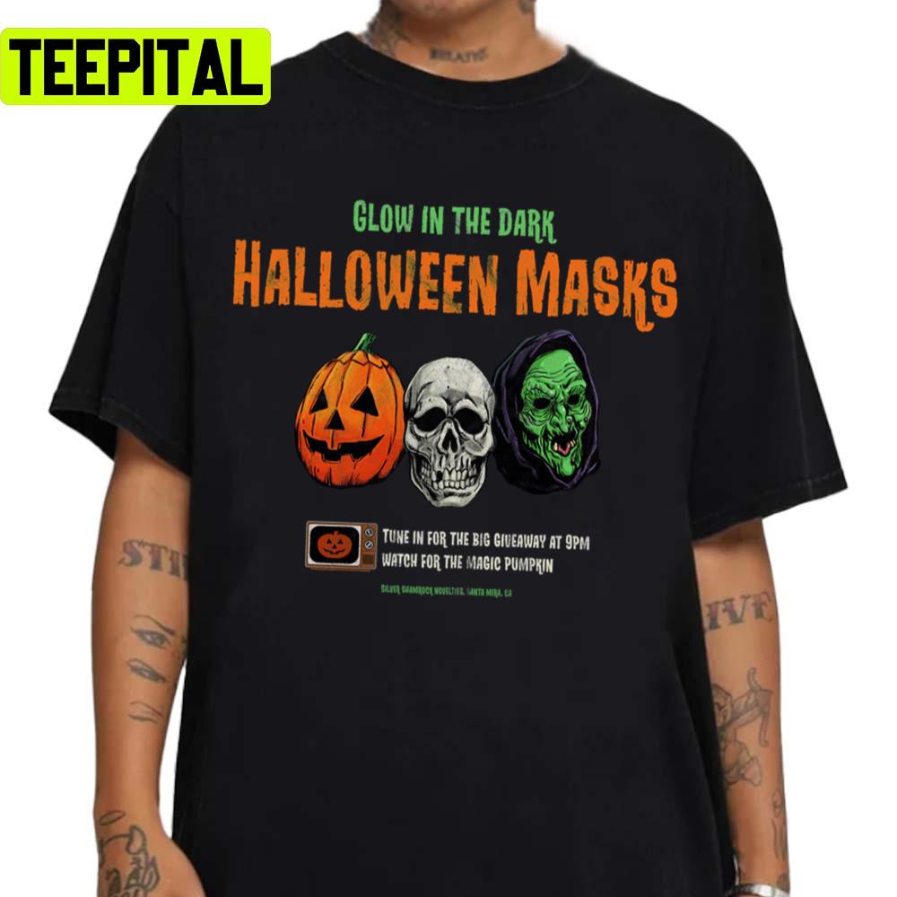 Glow In The Dark Halloween Mask Unisex Sweatshirt Glow In The Dark Halloween Mask Unisex Sweatshirt