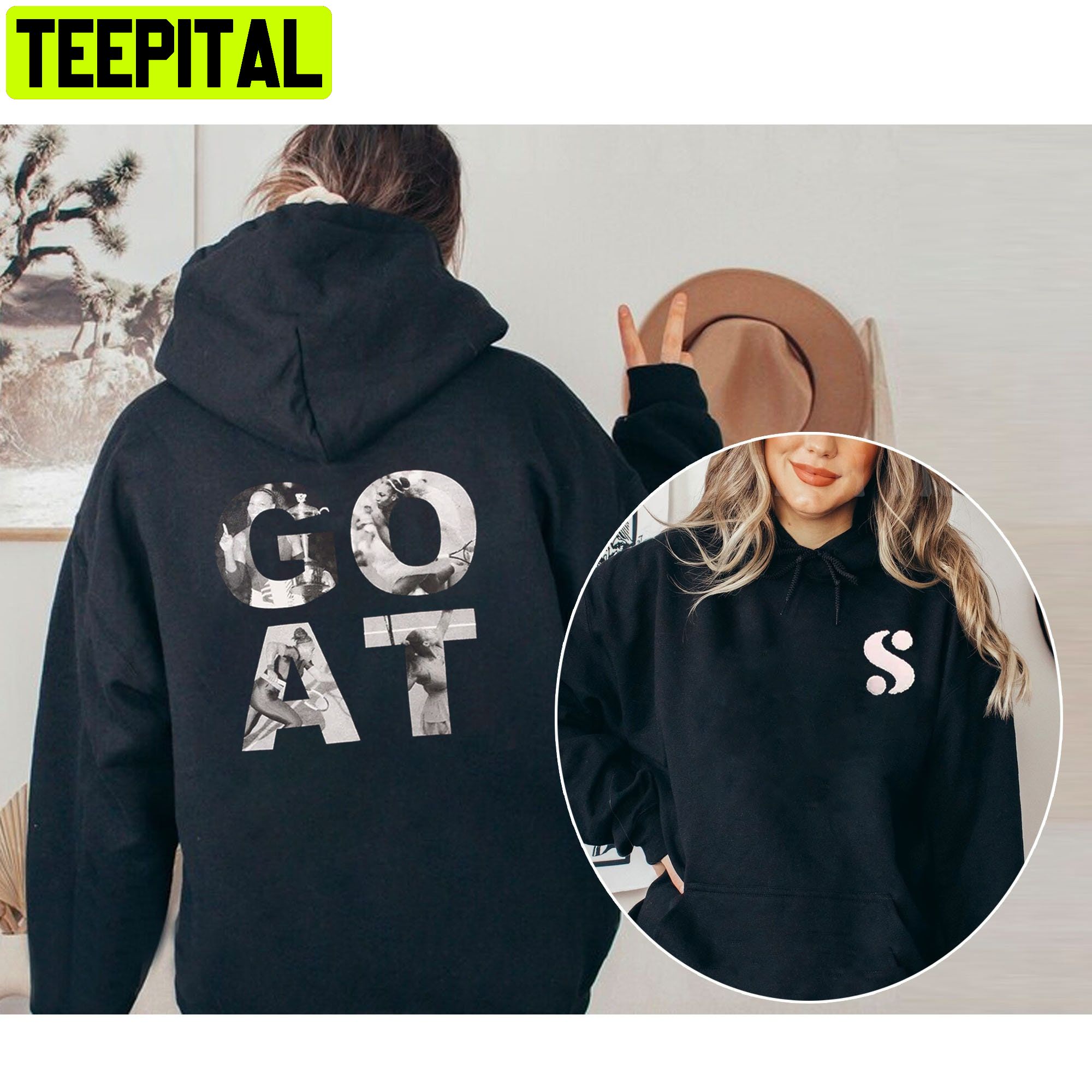Goat 2022 Champions Goat Serena Williams Unisex Sweatshirt Goat 2022 Champions Goat Serena Williams Unisex Sweatshirt