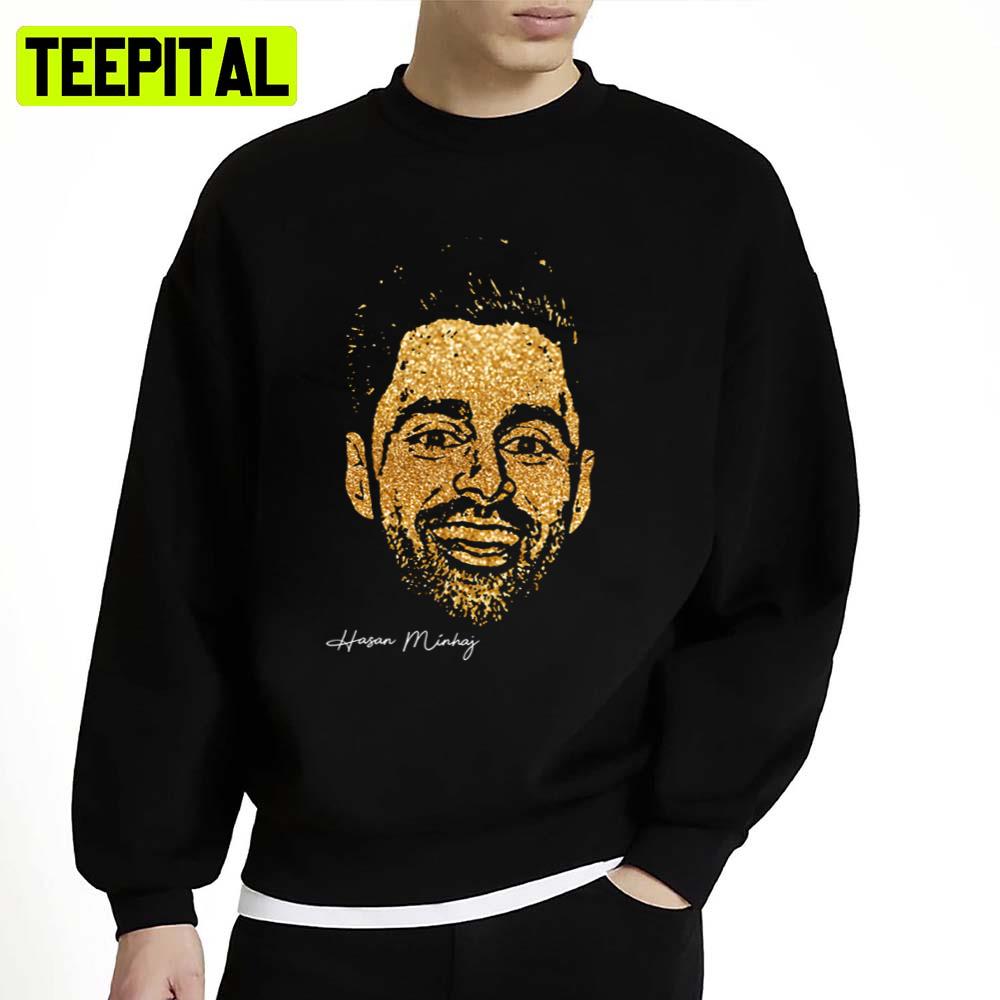 Golden Portrait Hasan Minhaj Stand Up Comedian Unisex Sweatshirt Golden Portrait Hasan Minhaj Stand Up Comedian Unisex Sweatshirt