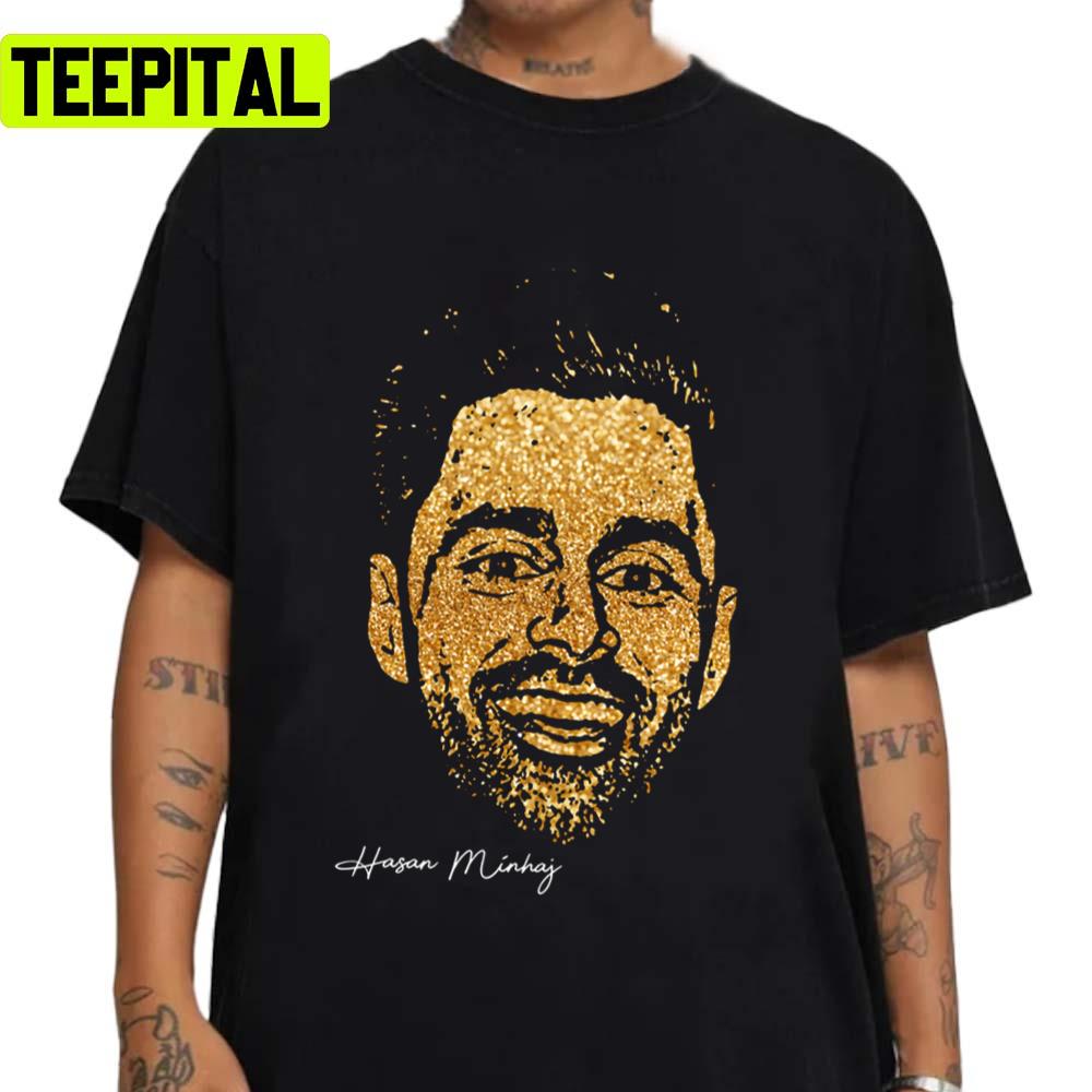 Golden Portrait Hasan Minhaj Stand Up Comedian Unisex Sweatshirt Golden Portrait Hasan Minhaj Stand Up Comedian Unisex Sweatshirt