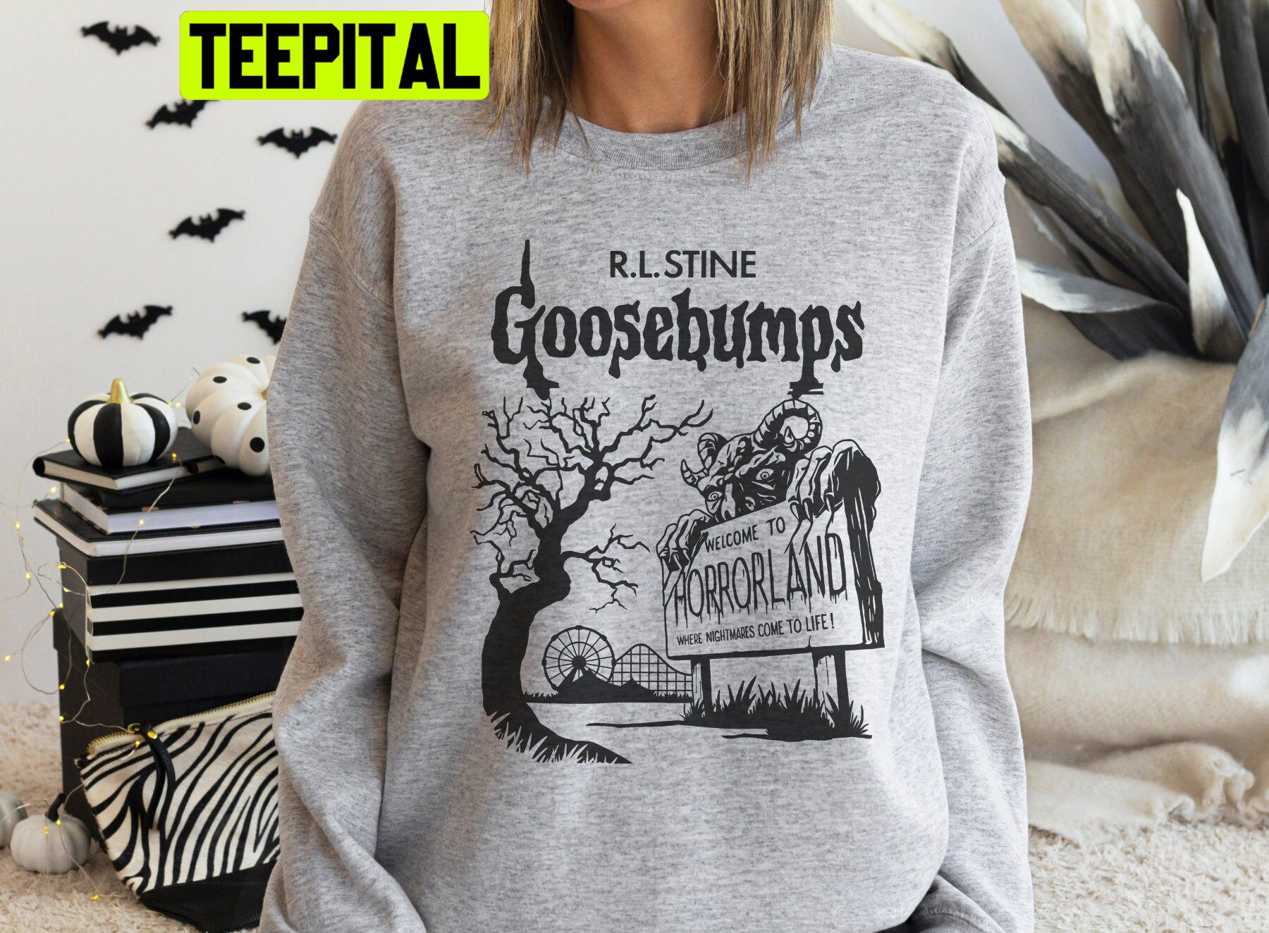 Goosebumps Halloween Trending Unisex Sweatshirt Goosebumps Halloween Trending Unisex Sweatshirt